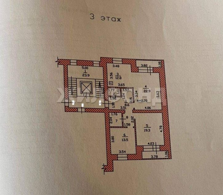 3-комн квартира Крылова улица, д.63