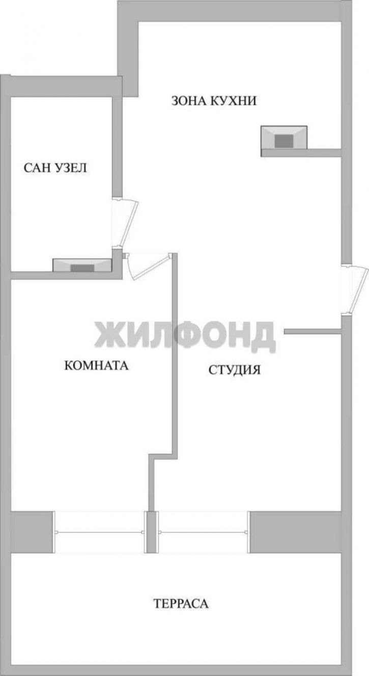 1-комн квартира Арбан улица, д.22