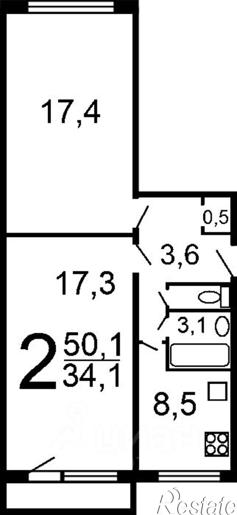 Купить квартиру за 5 000 000 рублей на улица Тельмана, 91