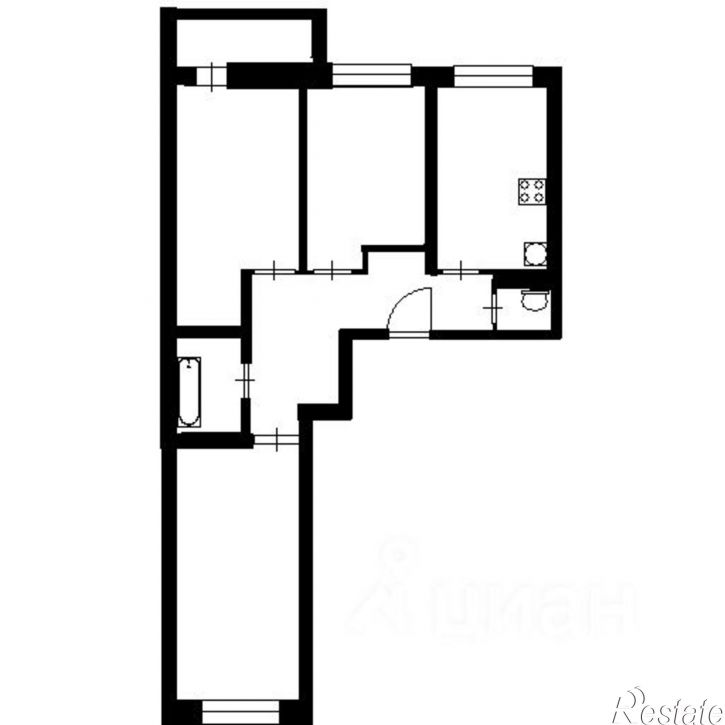 2-комн квартира улица Володарского, 1,  д. 1