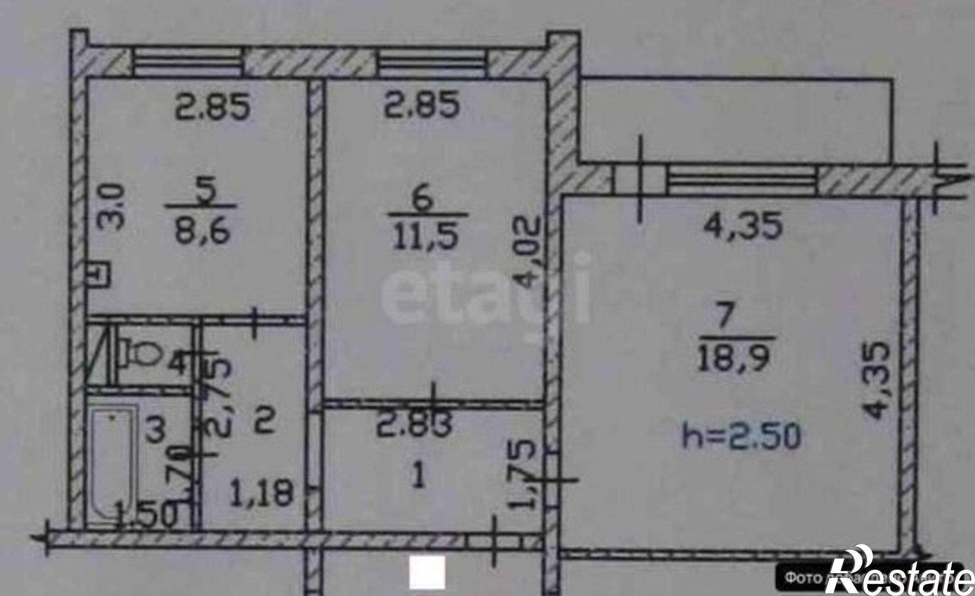 Купить квартиру за 6 200 000 рублей на Пирятинская улица, 21В