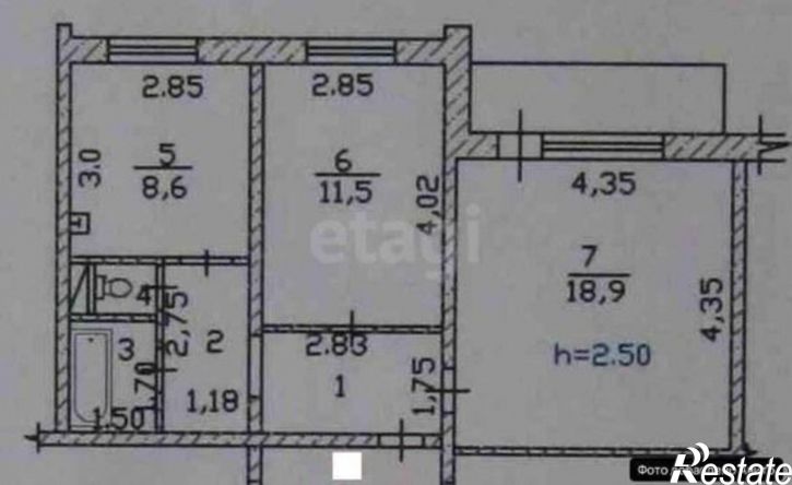 2-комн квартира Пирятинская улица, 21В,  д. 21В