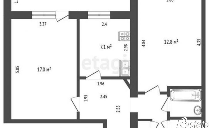 2-комн квартира ул Пушкина, 100,  д. 100