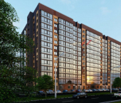 1-комн, 49 кв м, этаж 2/13 ул Генерала Тихонова, 3