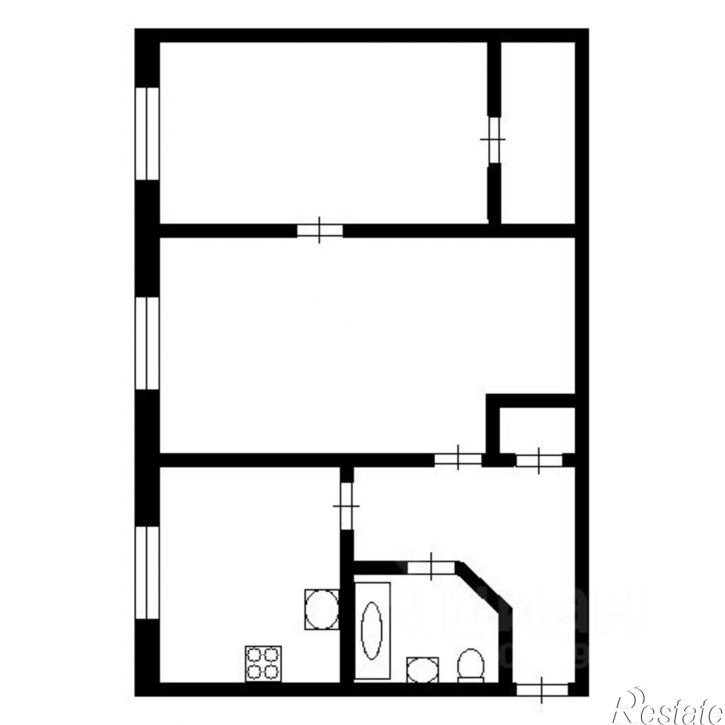 2-комн квартира ул Крылова, 43,  д. 43