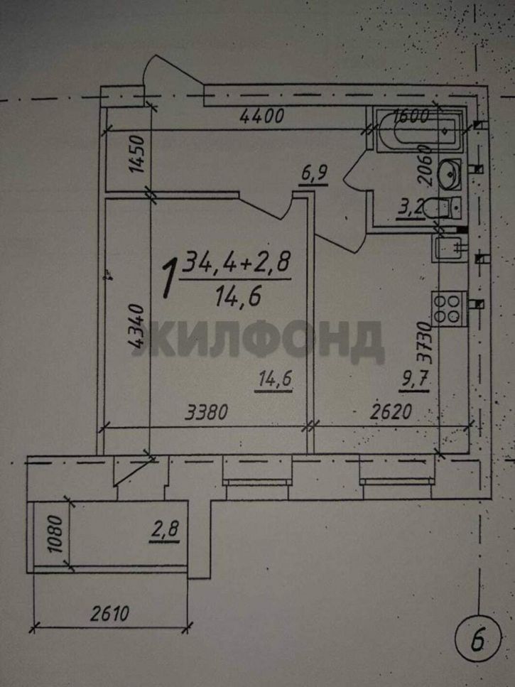 1-комн квартира Арбан улица, д.2к1