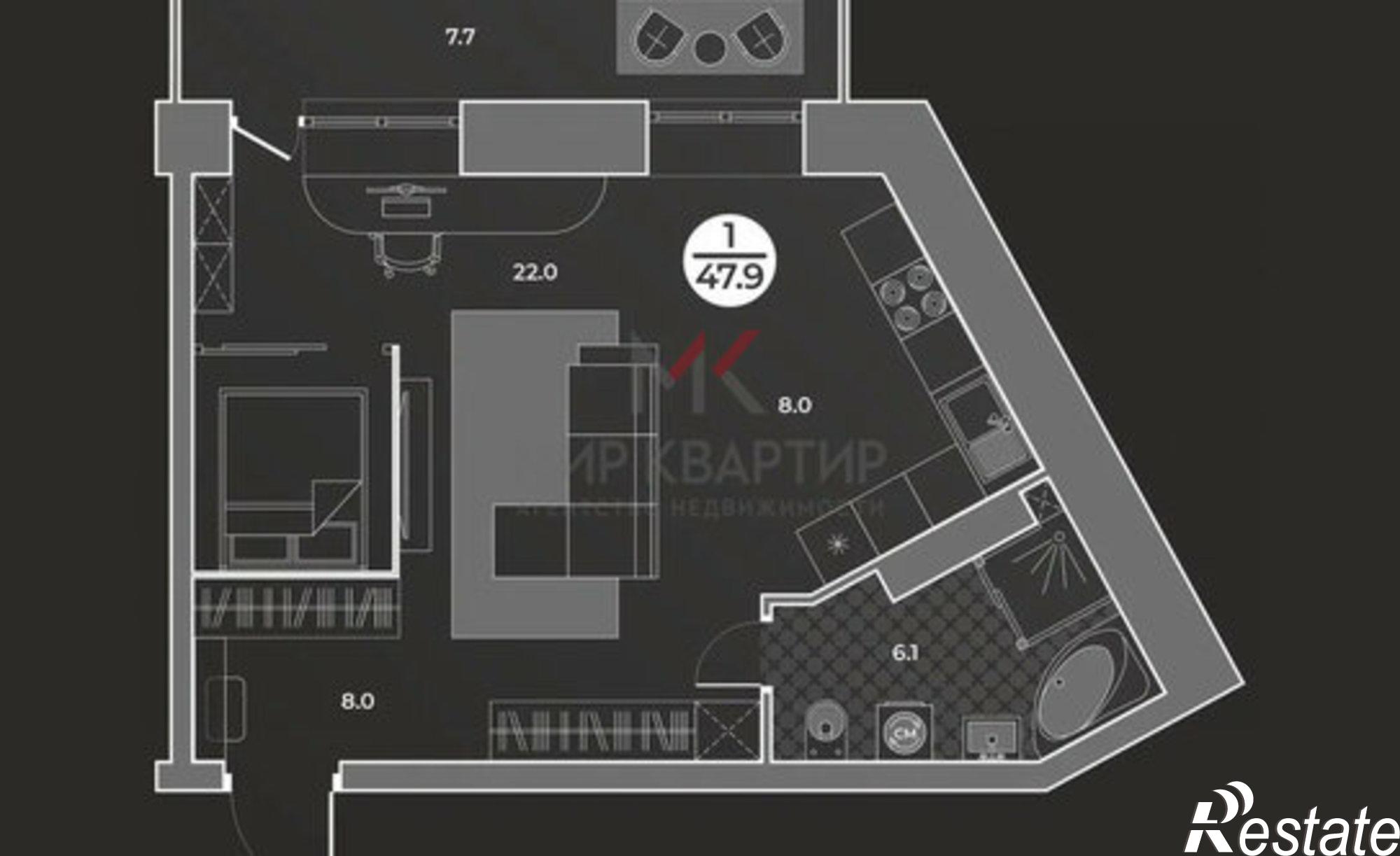 Купить квартиру за 6 945 500 рублей на улица Арбан, 22