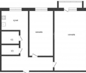 3-комн, 61кв м, этаж 5/5 ул Кати Перекрещенко, 8