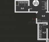 3-комн, 97кв м, этаж 3/9 ул Генерала Тихонова, 12 3