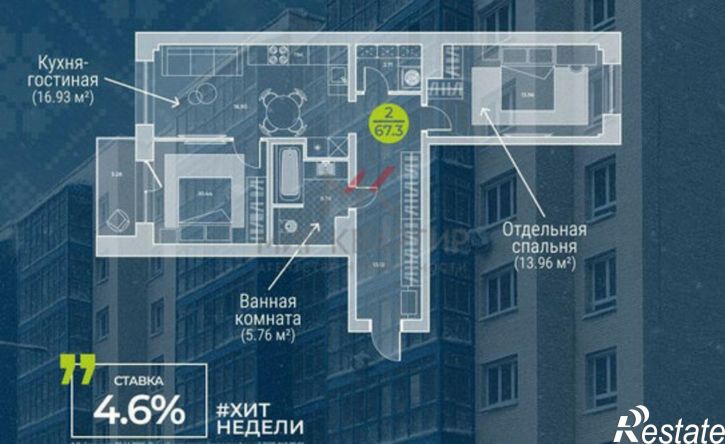 3-комн квартира ул Генерала Тихонова, 12 3,  д. 12 3,  к. 3