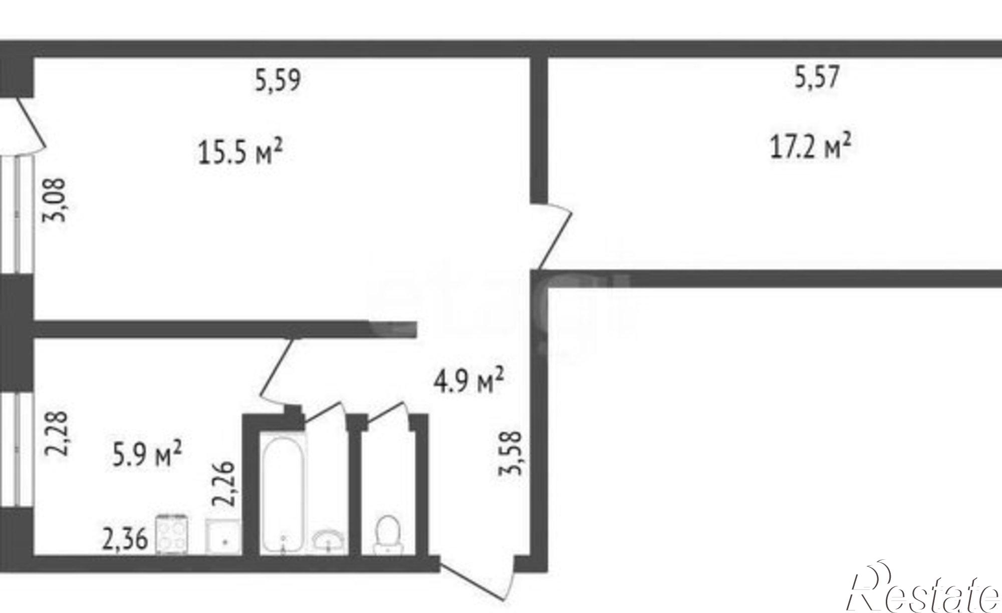Купить квартиру за 3 700 000 рублей на ул Тараса Шевченко, 68