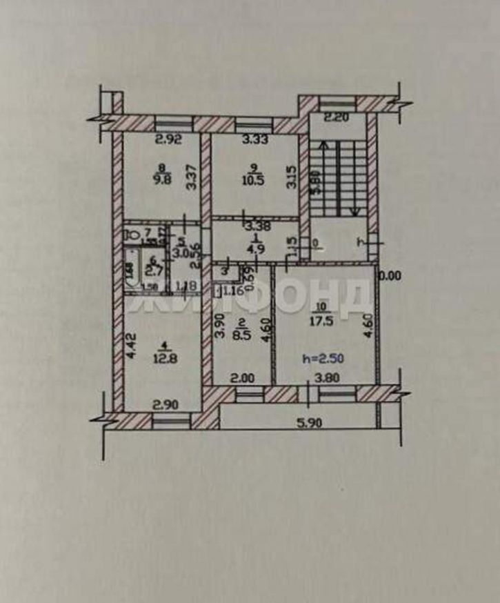 4-комн квартира Маршала Жукова улица, д.86