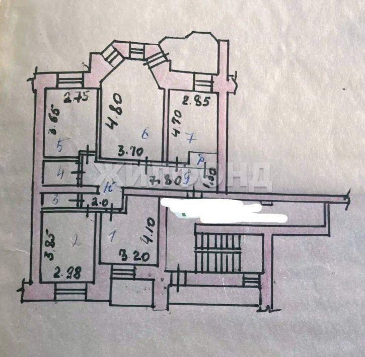 4-комн квартира Пушкина улица, д.117