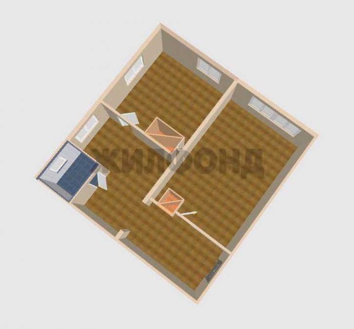 2-комн квартира Герцена ул., д.1