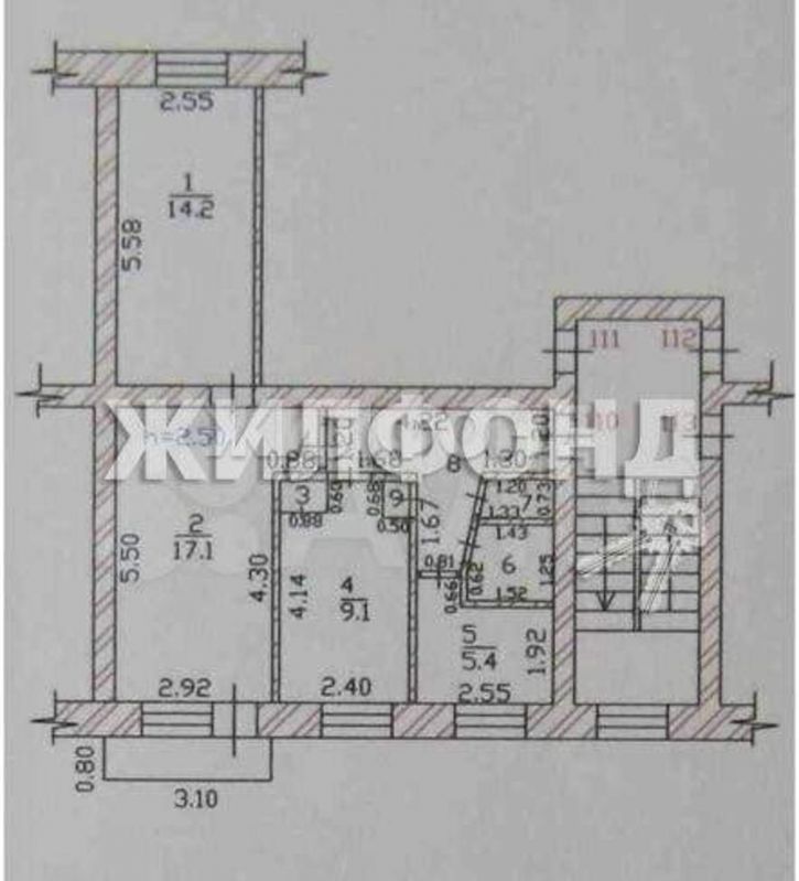 3-комн квартира Пушкина ул., д.46
