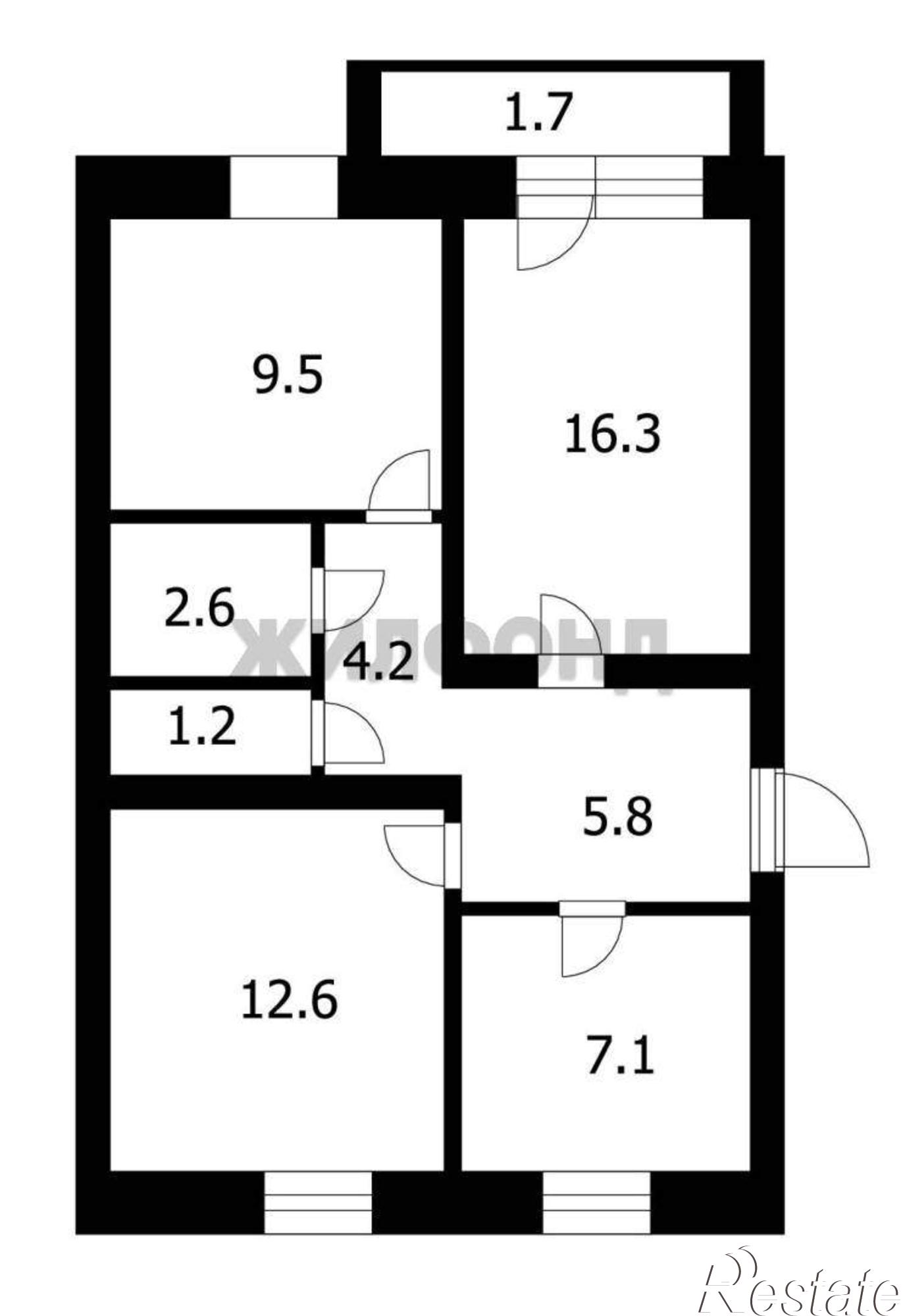 Купить квартиру за 4 500 000 рублей на Рыбацкая ул., д.23