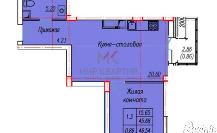 1-комн квартира ул Бограда, 163,  д. 163