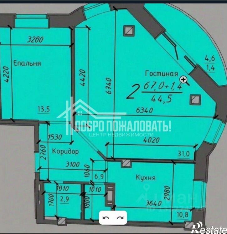 2-комн квартира ул Комарова, 24Б,  д. 24Б