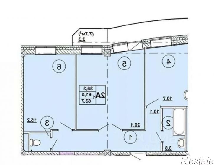 2-комн квартира улица Кирова, 185к4