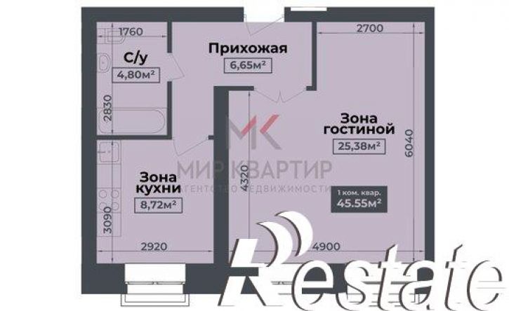 1-комн квартира улица Будённого, 86А,  д. 86А