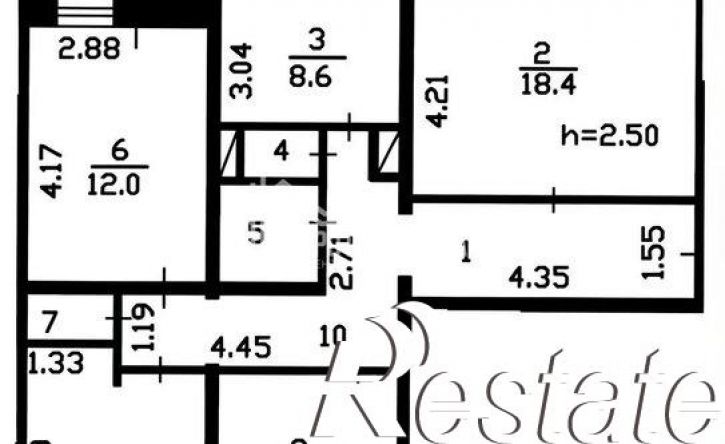4-комн квартира улица Кати Перекрещенко, 13А,  д. 13А