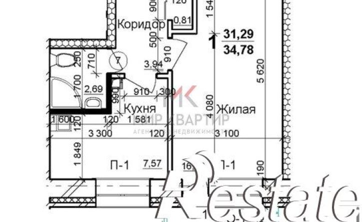 1-комн квартира в новом доме проспект Дружбы Народов, 41А,  д. 41А